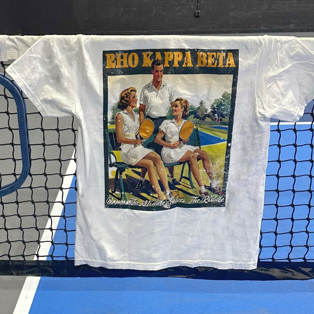 RHO KAPPA BETA Down The Middle Solves The Riddle Tee