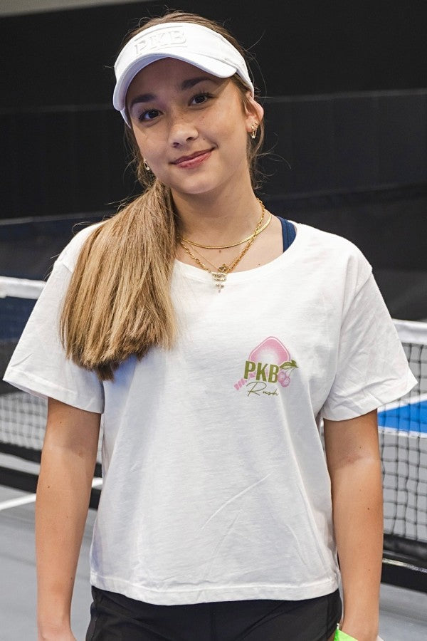 RHO KAPPA BETA Guest Check Rush Boxy Cropped Tee