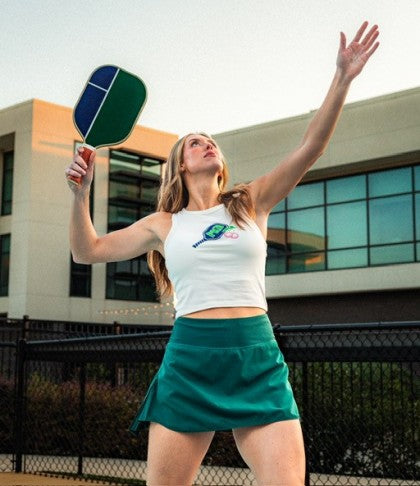 RHO KAPPA BETA Pickleball Paddle Cropped Baby Doll Tank