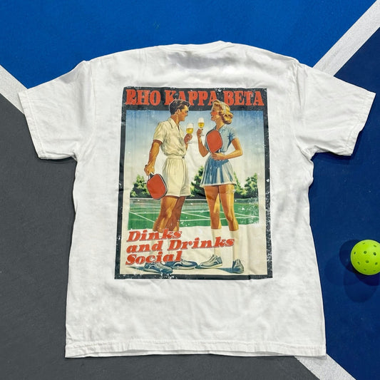 RHO KAPPA BETA Dinks and Drinks Social Tee