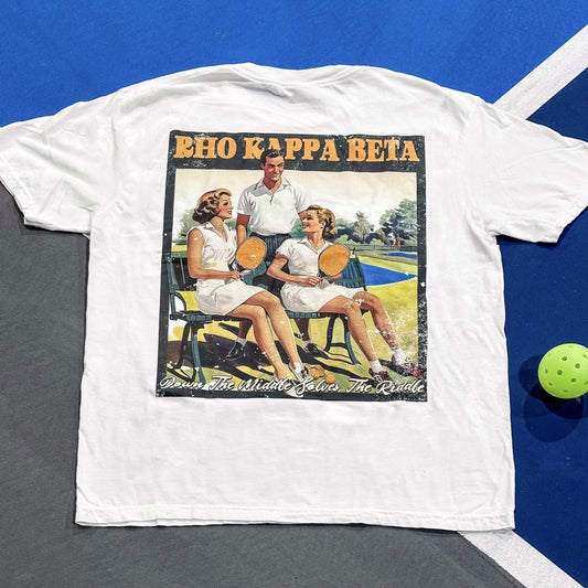 RHO KAPPA BETA Down The Middle Solves The Riddle Tee