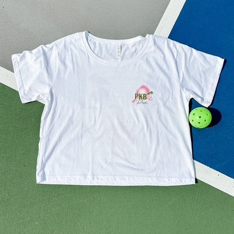 RHO KAPPA BETA Guest Check Rush Boxy Cropped Tee
